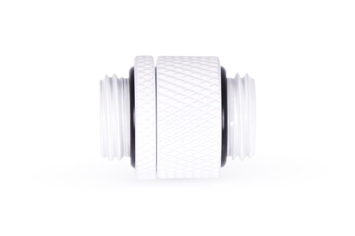 Alphacool Eiszapfen double nippel rotatable G1/4 outer thread to G1/4 outer thread - white