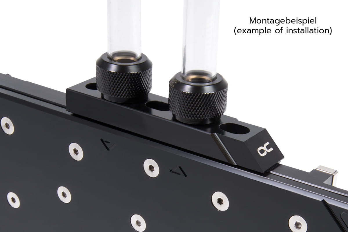 Alphacool Eisblock Aurora Terminal flat straight - Acetal