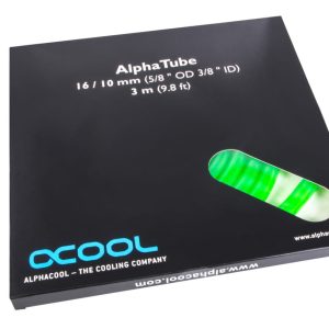 Alphacool tubing AlphaTube HF 16/10 (3/8ID) - UV green 3m (9,8ft) Retailbox