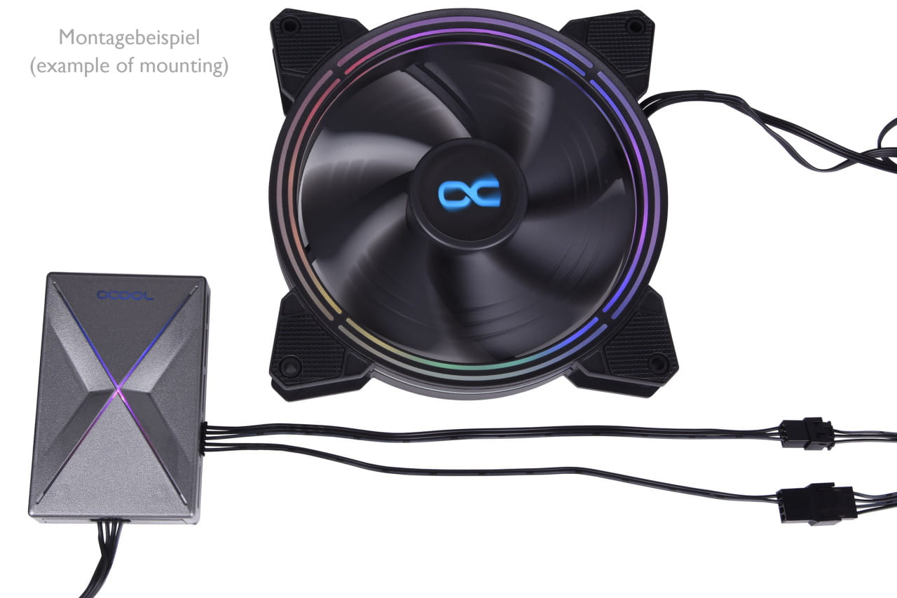 Alphacool Eis-Matrix II - Adapter 5-Pin auf PWM + 5V Digital RGB (3pcs)