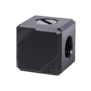 Alphacool Eiszapfen connection terminal 4-way G1/4 IT - acetal black