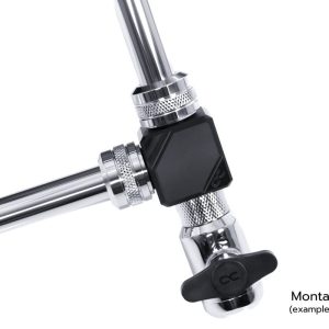 Alphacool Eiszapfen connection terminal 4-way G1/4 IT - acetal black
