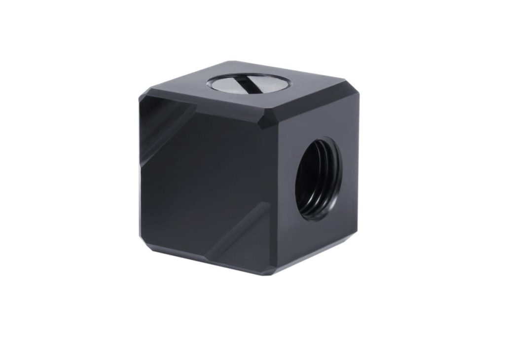 Alphacool Eiszapfen connection terminal 5-way G1/4 IT - Black Acetal : image 2