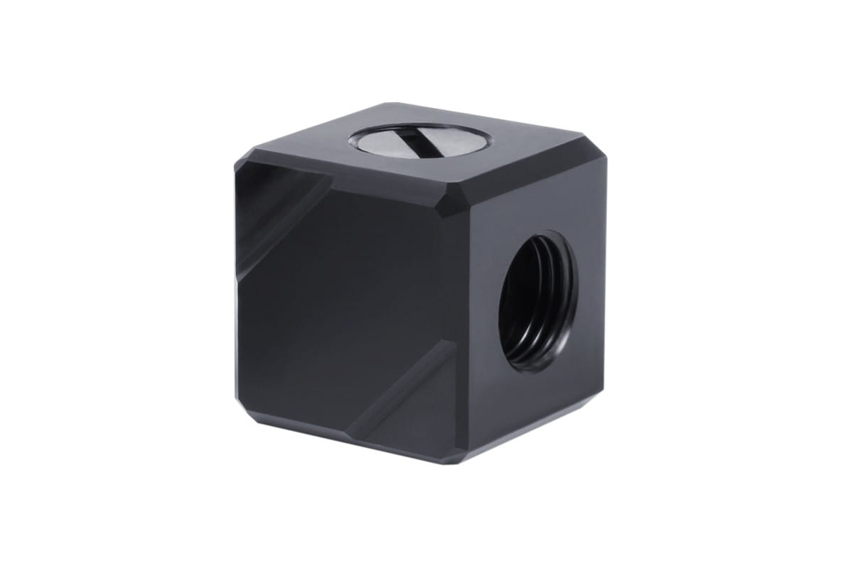Alphacool Eiszapfen connection terminal 5-way G1/4 IT - Black Acetal : image 2