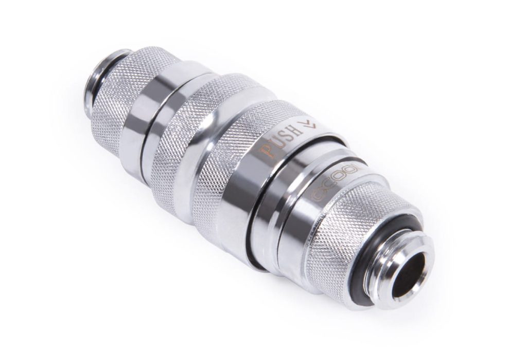 Alphacool Eiszapfen quick release connector kit G1/4 outer thread - Chrome