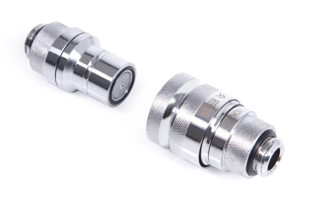 Alphacool Eiszapfen quick release connector kit G1/4 outer thread - Chrome