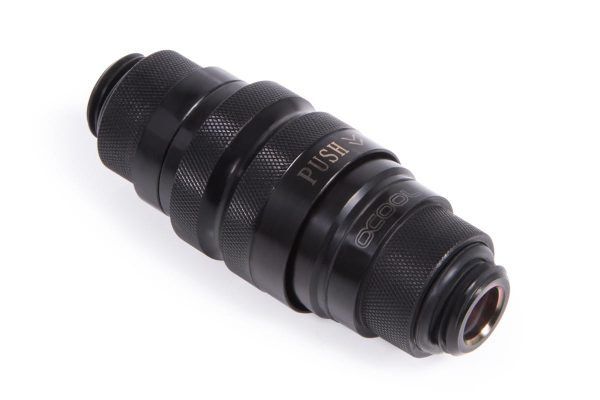 Alphacool Eiszapfen quick release connector kit G1/4 outer thread – Deep Black