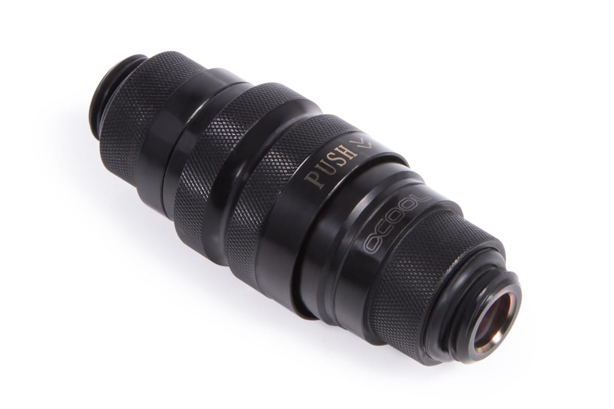 Alphacool Eiszapfen quick release connector kit G1/4 outer thread - Deep Black