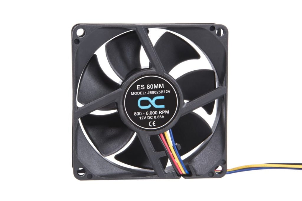 Alphacool ES 80mm 800-6.000rpm Fan ( 80x80x25mm ) - Two Ball Bearing - PWM (JE8025B12V)