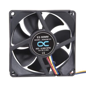 Alphacool ES 80mm 800-6.000rpm Fan ( 80x80x25mm ) - Two Ball Bearing - PWM (JE8025B12V)