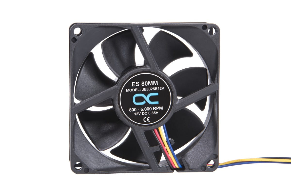 Alphacool ES 80mm 800-6.000rpm Fan ( 80x80x25mm ) - Two Ball Bearing - PWM (JE8025B12V)
