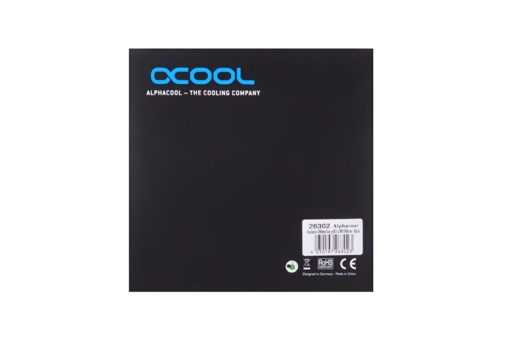 Alphacool Radiator 200mm fan grill 1x180/200mm - Black