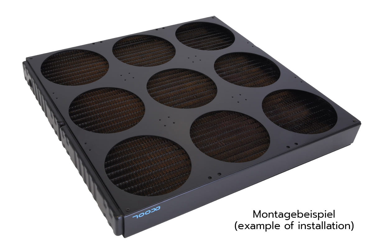 Alphacool SuperNova 1260 fan grill 9x140mm - black : image 2