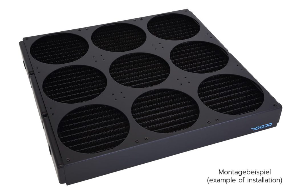 Alphacool Nova 1080 fan grill 9x120mm - black : image 2