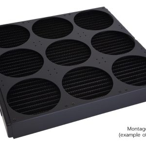 Alphacool Nova 1080 fan grill 9x120mm - black : image 2