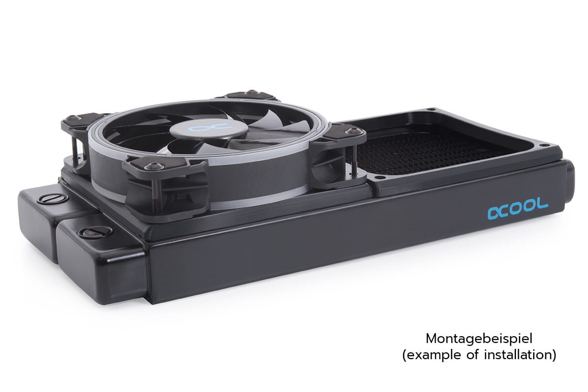 Alphacool Shroud and decoupling 120mm (7mm thickness) incl. 4x M3x37mm Screws