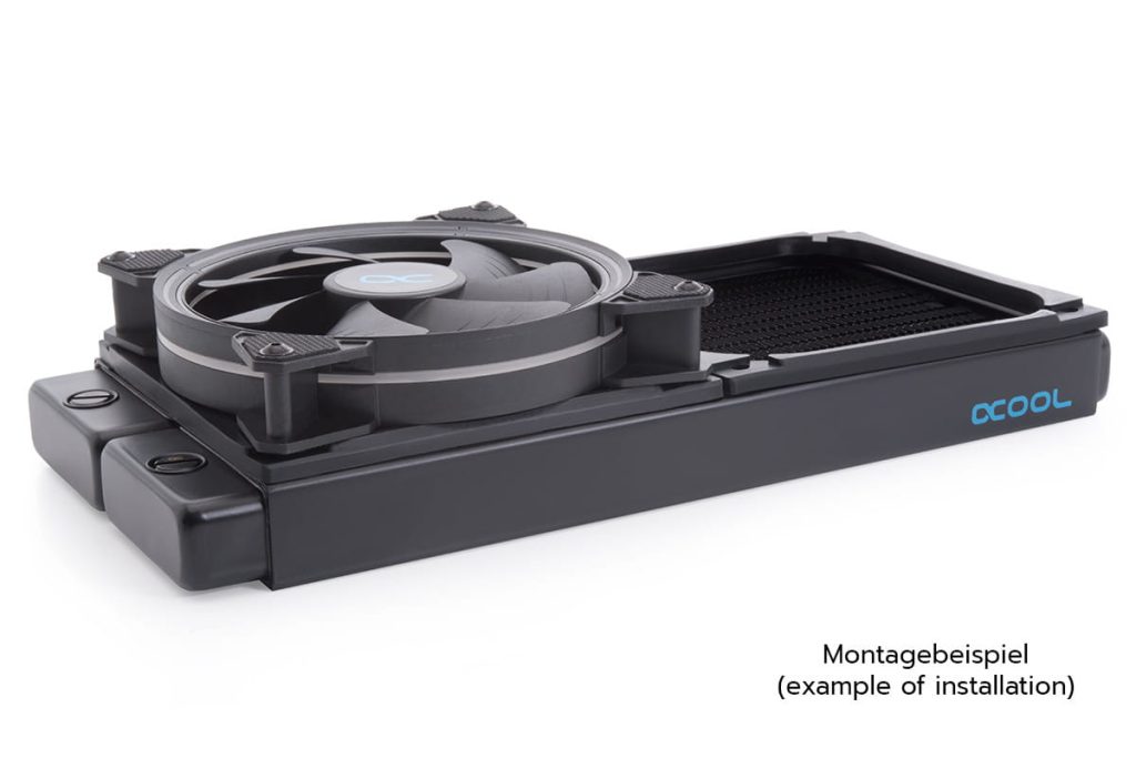 Alphacool Shroud and decoupling 140mm (7mm thickness) inkl. 4x M3x37mm Screws
