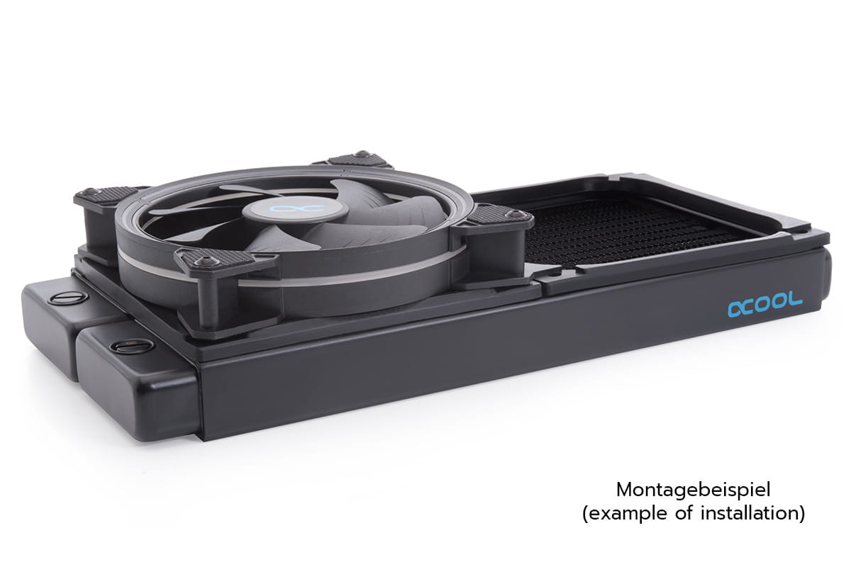 Alphacool Shroud and decoupling 140mm (7mm thickness) inkl. 4x M3x37mm Screws