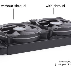 Alphacool Shroud and decoupling 140mm (7mm thickness) inkl. 4x M3x37mm Screws