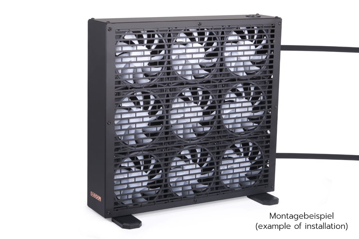 Alphacool NexXxoS Nova 1080 mm fan housing - Black