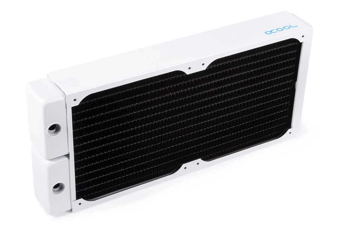 V Raticator Alphacool NexXxoS XT45 Full Copper 280mm Radiator V.2 - White Special ...