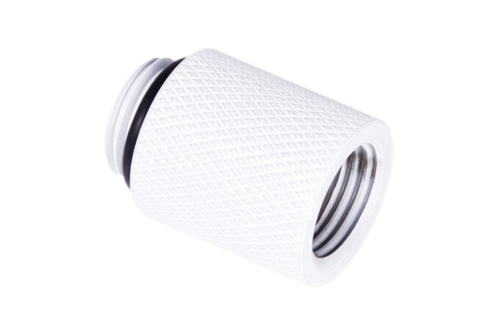 Alphacool Eiszapfen extension 20mm G1/4 outer thread to G1/4 inner thread - white