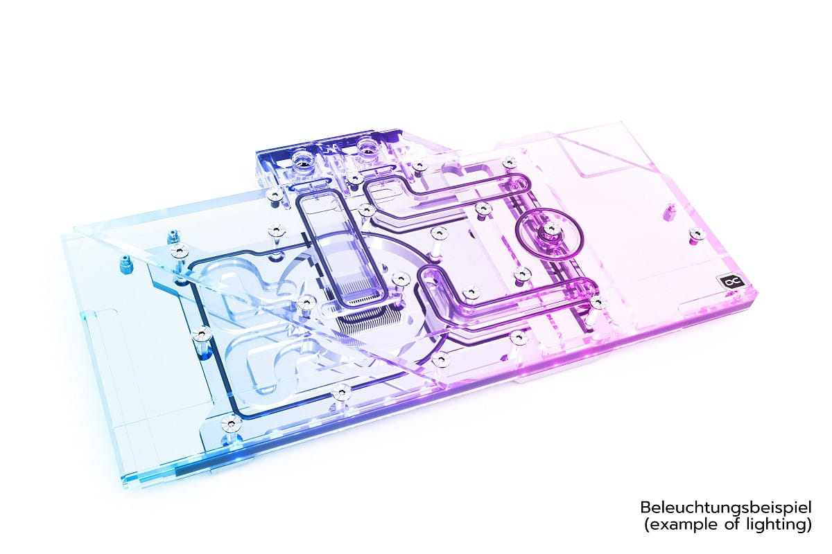 Alphacool Eisblock Aurora Acryl GPX-A Radeon RX 6800/6800XT Gaming X Trio with Backplate