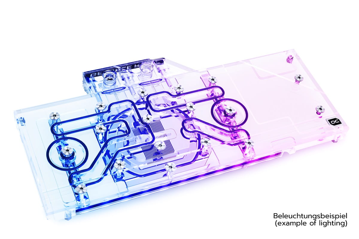 Alphacool Eisblock Aurora Acryl GPX-N RTX 3080/3090 XC3 Ultra Gaming with Backplate