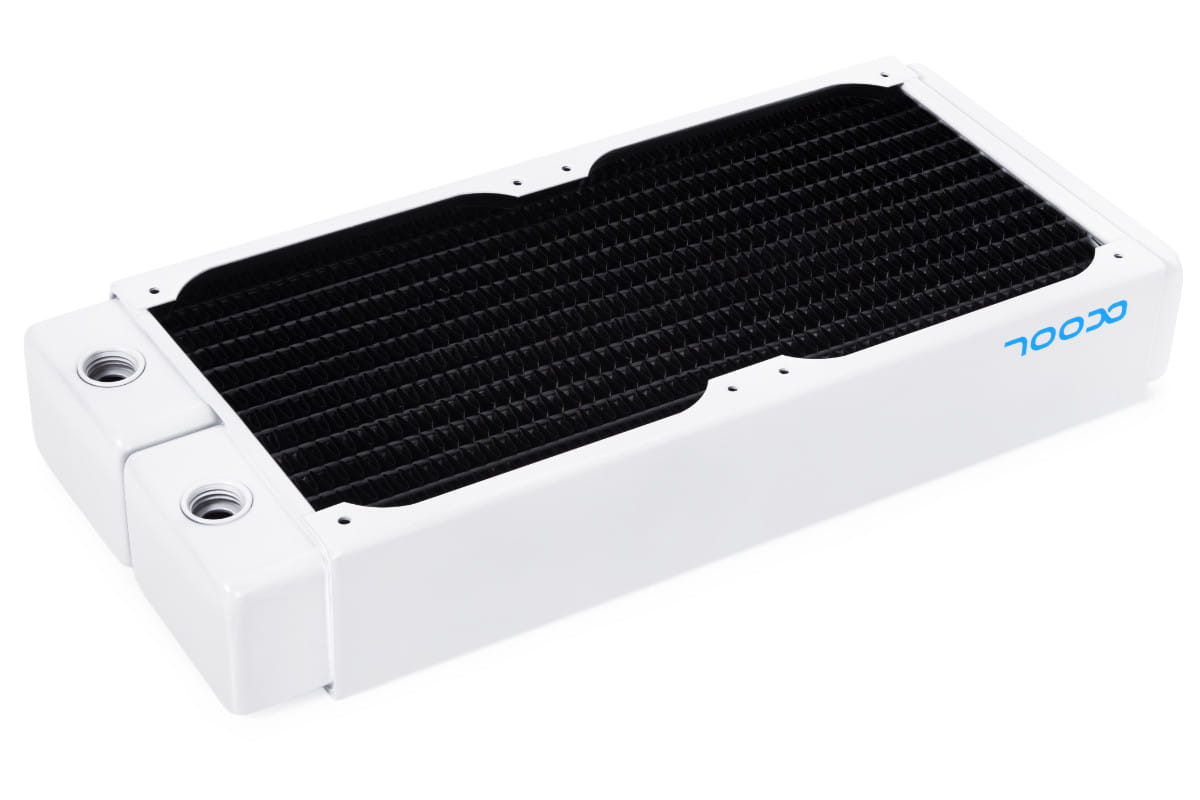 Alphacool NexXxoS XT45 Full Copper 240mm Radiator V.2 - White Special Edition