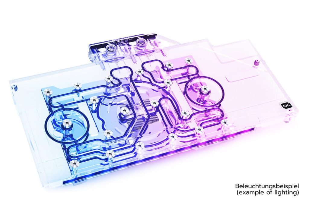 Alphacool Eisblock Aurora Acryl GPX-A Radeon RX 6800 Nitro+ with Backplate