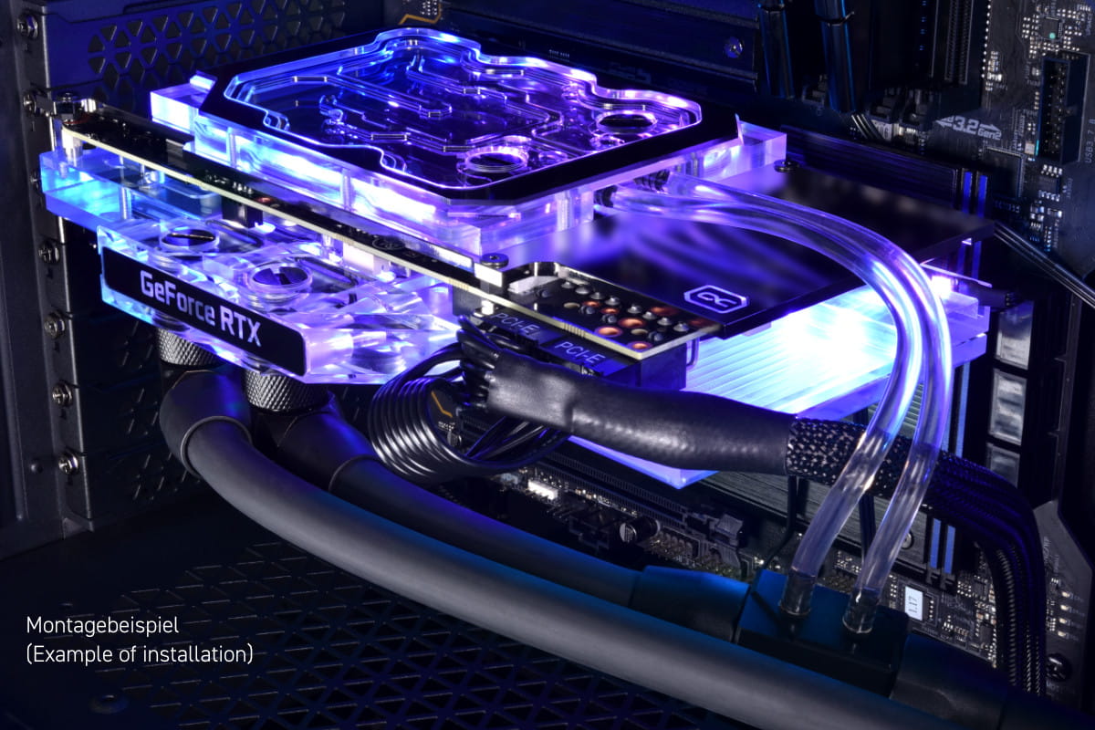 Alphacool Eisblock Aurora GPX-N Acryl Active Backplate 3080/3090 Suprim X