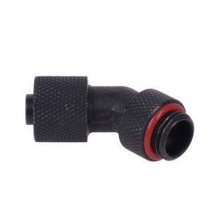 11/8mm (8x1,5mm) compression fitting 45- G1/4 revolvable - knurled - matte black