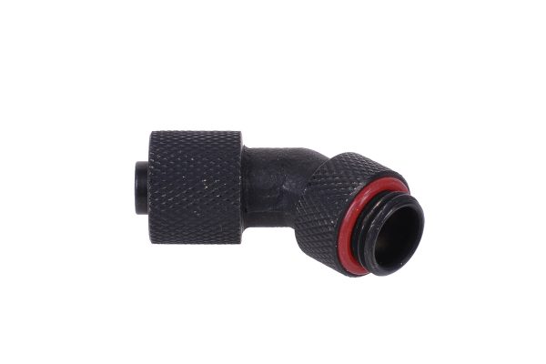11/8mm (8×1,5mm) compression fitting 45- G1/4 revolvable – knurled – matte black