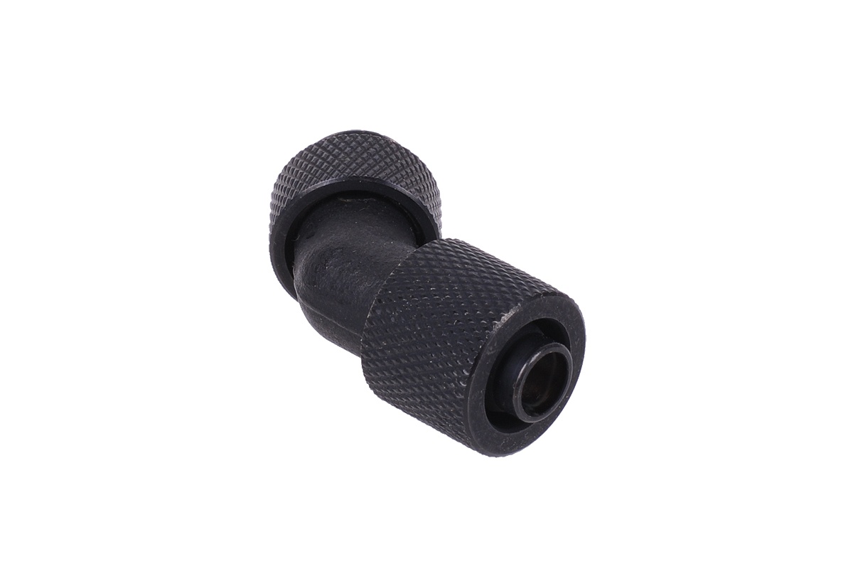 11/8mm (8x1,5mm) compression fitting 45- G1/4 revolvable - knurled - matte black
