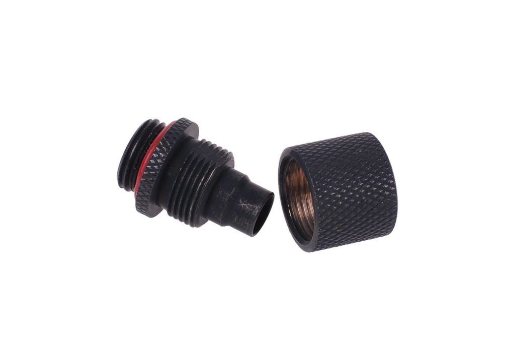 11/8mm (8x1,5mm compression fitting G1/4 - knurled - matte black