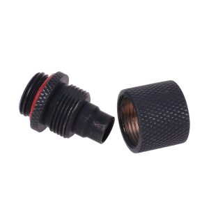 11/8mm (8x1,5mm compression fitting G1/4 - knurled - matte black