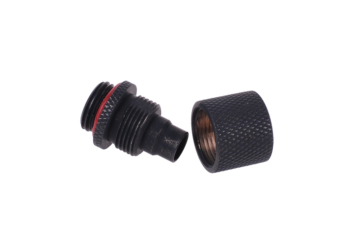 11/8mm (8x1,5mm compression fitting G1/4 - knurled - matte black