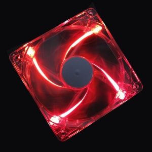 120mm AVP Clear Body, Red LED 1400 RPM Fan (120x120x25mm)