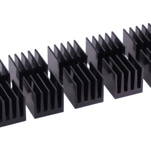 Alphacool GPU Ram Alu Heatsinks 15x15mm - Black 10 pcs