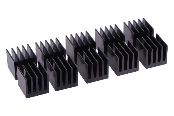 Alphacool GPU Ram Alu Heatsinks 15x15mm – Black 10 pcs