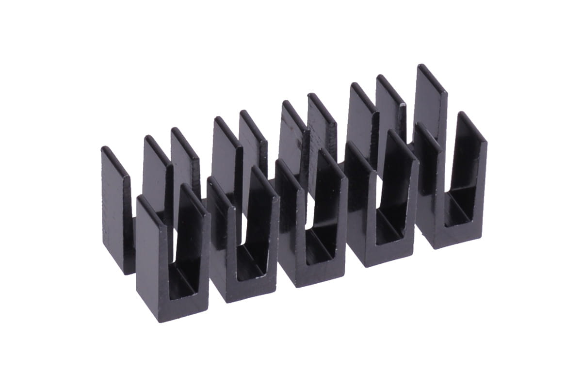 Alphacool GPU Heatsinks RAM Alu 7x7mm - Black 10 Pack.