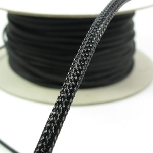 10mm Cable Modders U-HD Braid Sleeving - Jet Black, 1m : image 2