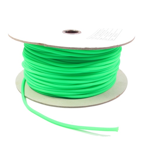 4mm Cable Modders U-HD Braid Sleeving – UV Green, 1m