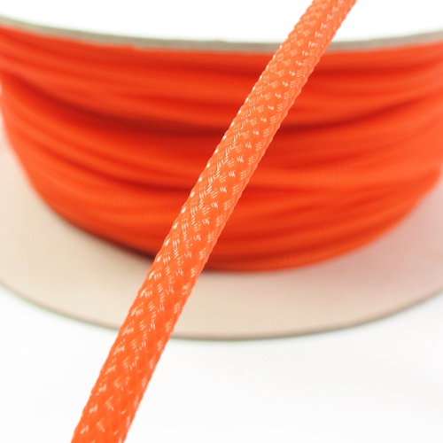 4mm Cable Modders U-HD Braid Sleeving - Orange, 1m