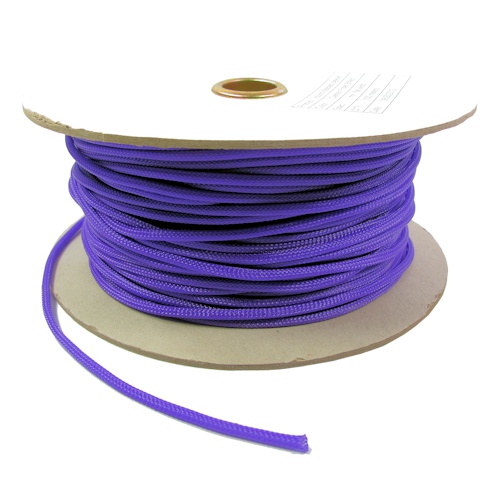 2.5mm Cable Modders U-HD Braid Sleeving - UV Purple, 1m