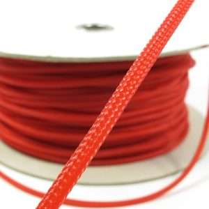 10mm Cable Modders U-HD Braid Sleeving - UV Red, 1m : image 2