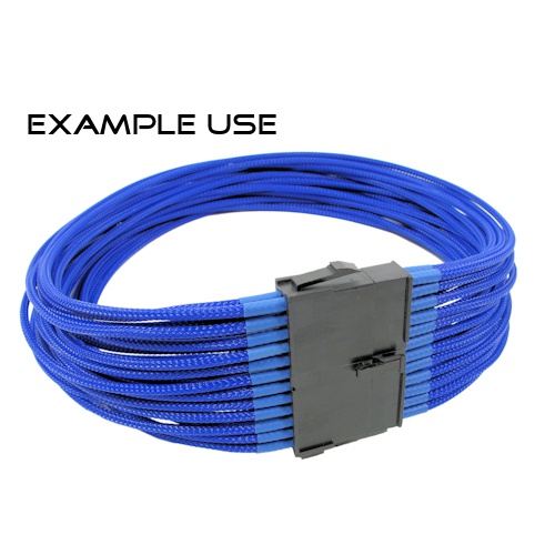 10mm Cable Modders U-HD Braid Sleeving - UV Blue, 1m : image 3