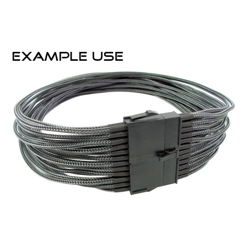 2.5mm Cable Modders U-HD Braid Sleeving - Carbon Fiber, 1m : image 3