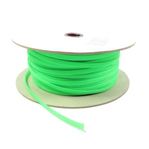 8mm Cable Modders U-HD Braid Sleeving - UV Green, 1m : image 1
