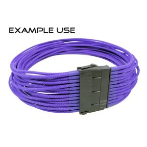 2.5mm Cable Modders U-HD Braid Sleeving - UV Purple, 1m